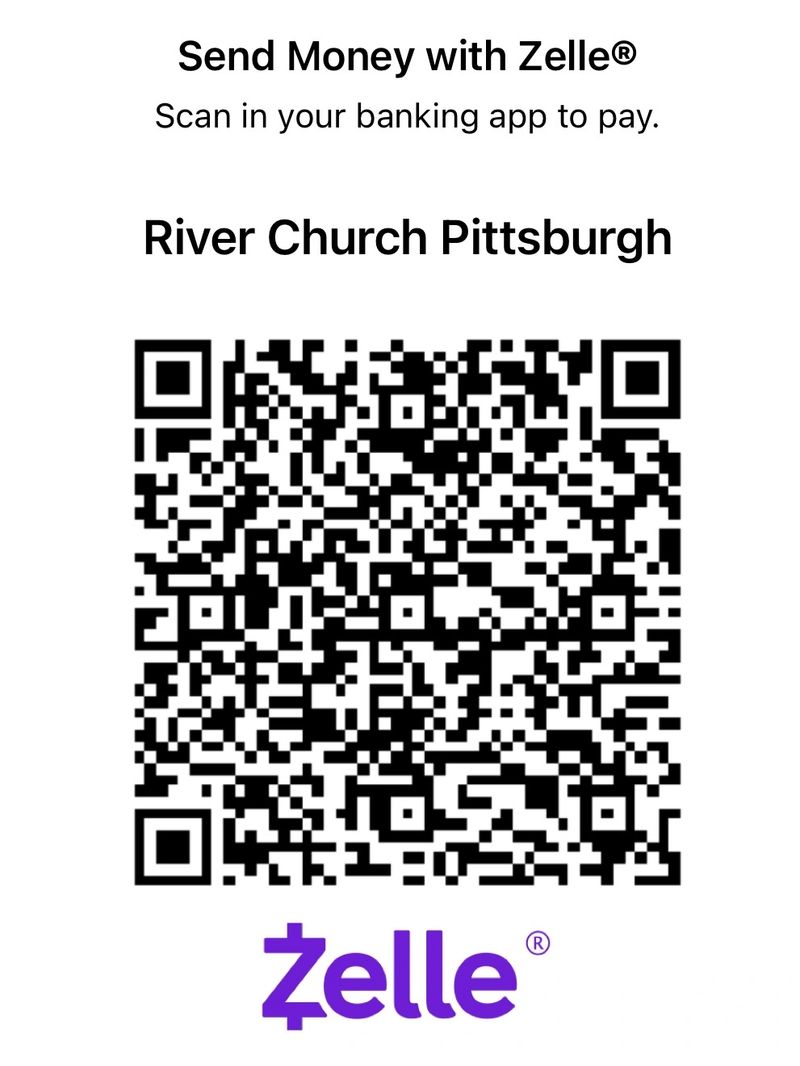 QR code for sending money to River Church Pittsburgh via Zelle